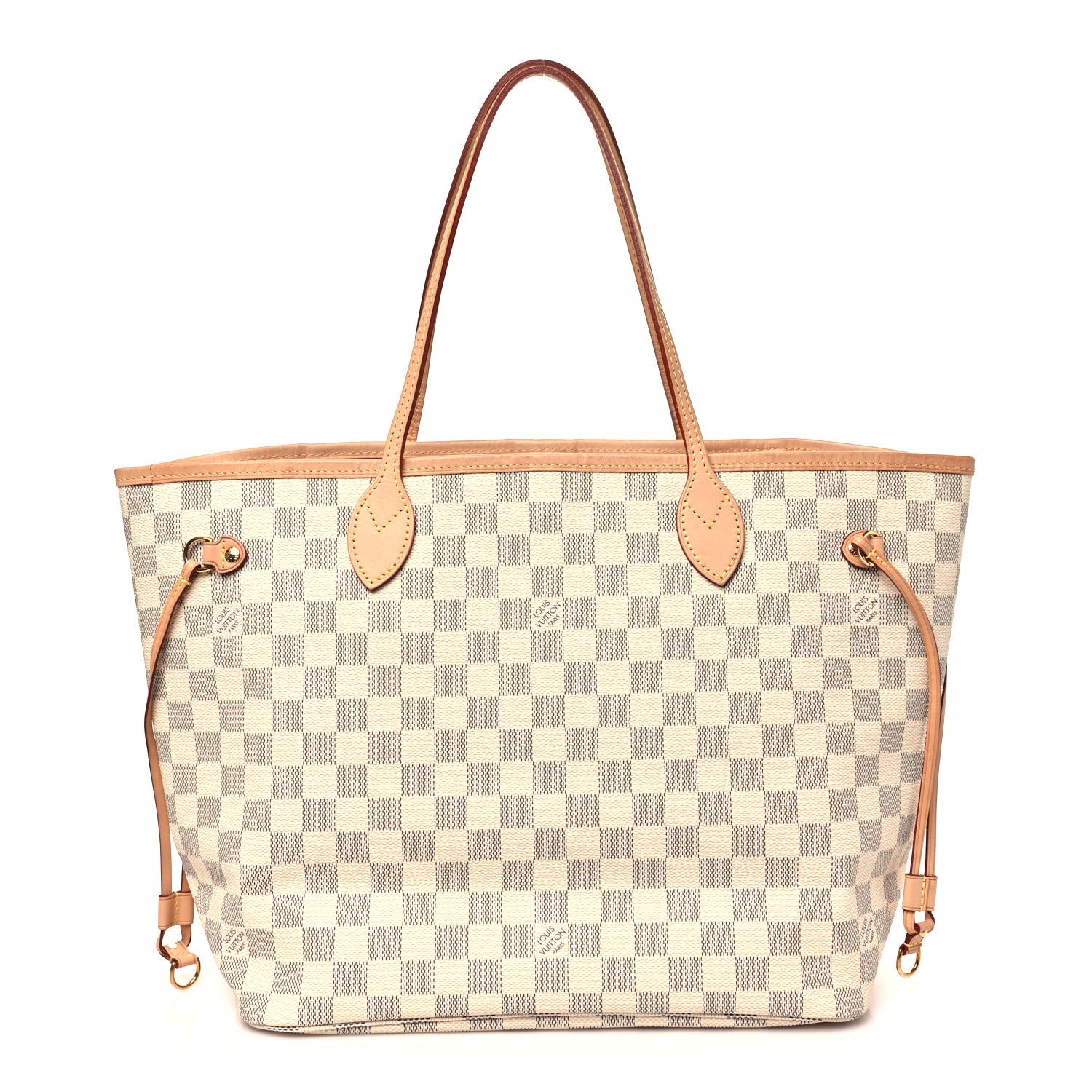 Louis Vuitton Damier Azur Neo Neverfull MM Rose Ballerine