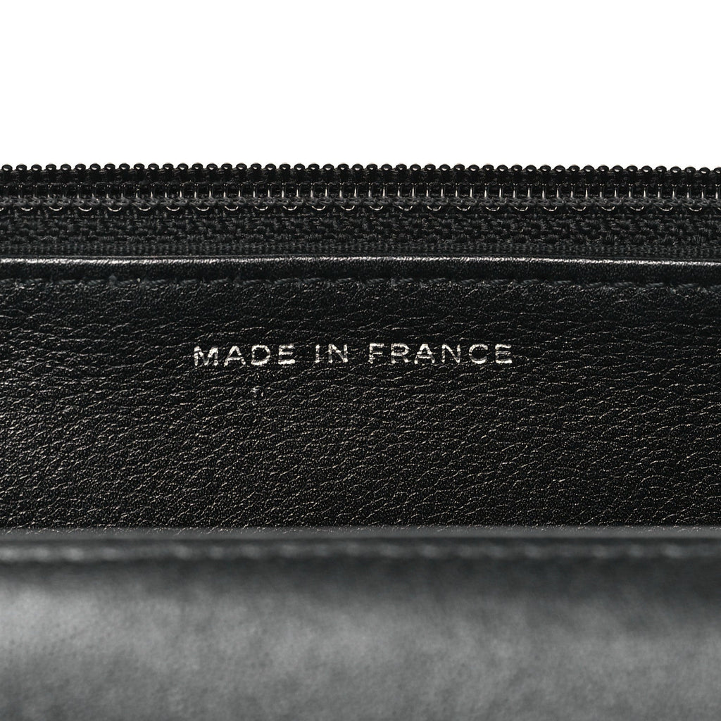 Chanel Caviar Timeless CC Wallet On Chain WOC Black