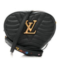 Louis Vuitton Calfskin New Wave Heart Bag Black