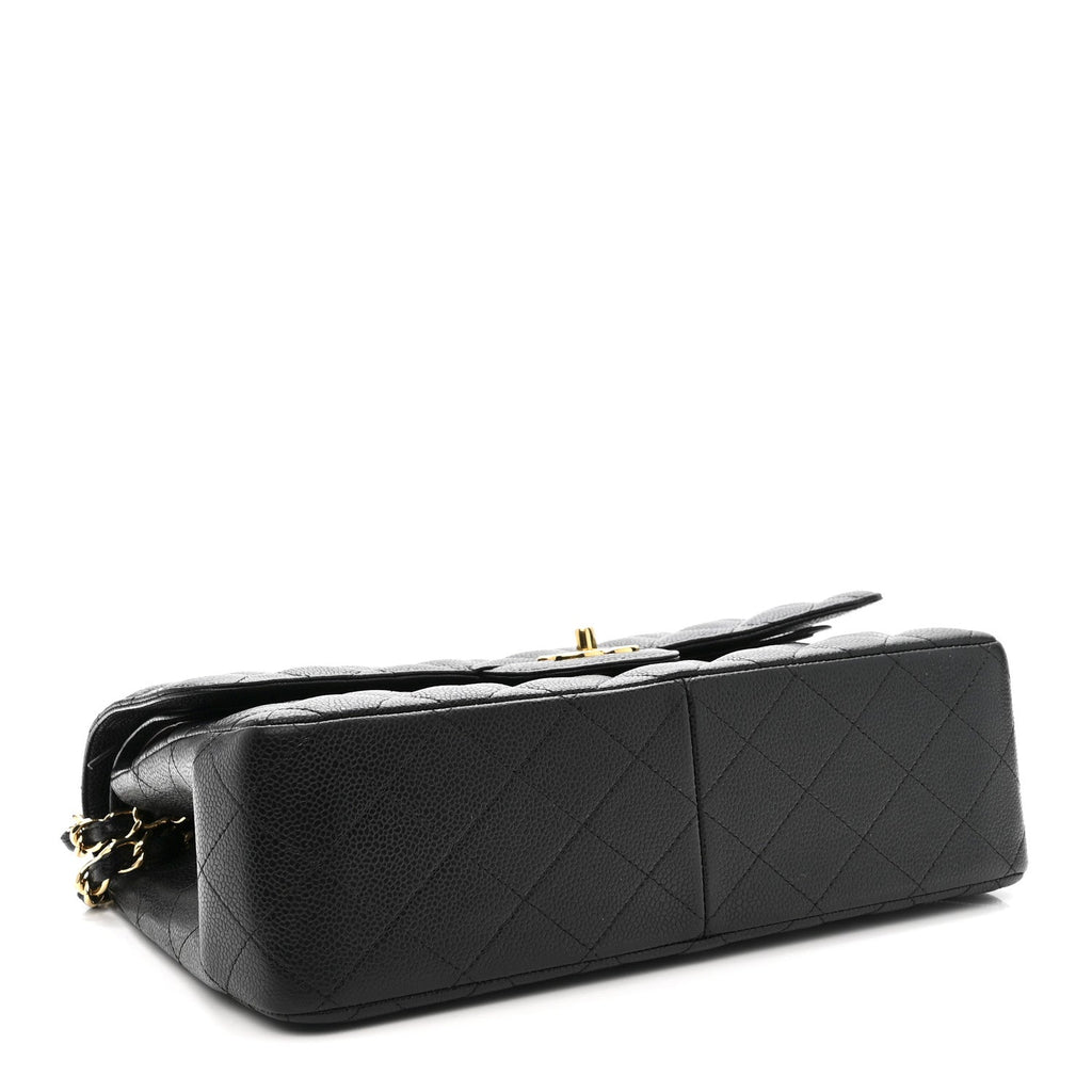 Chanel Caviar Quilted Jumbo Double Flap Black