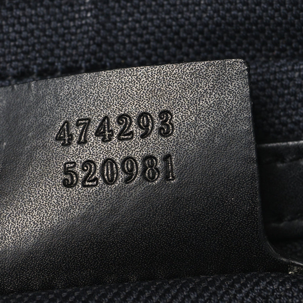 Gucci Soft GG Supreme Monogram Web Belt Bag Black Grey