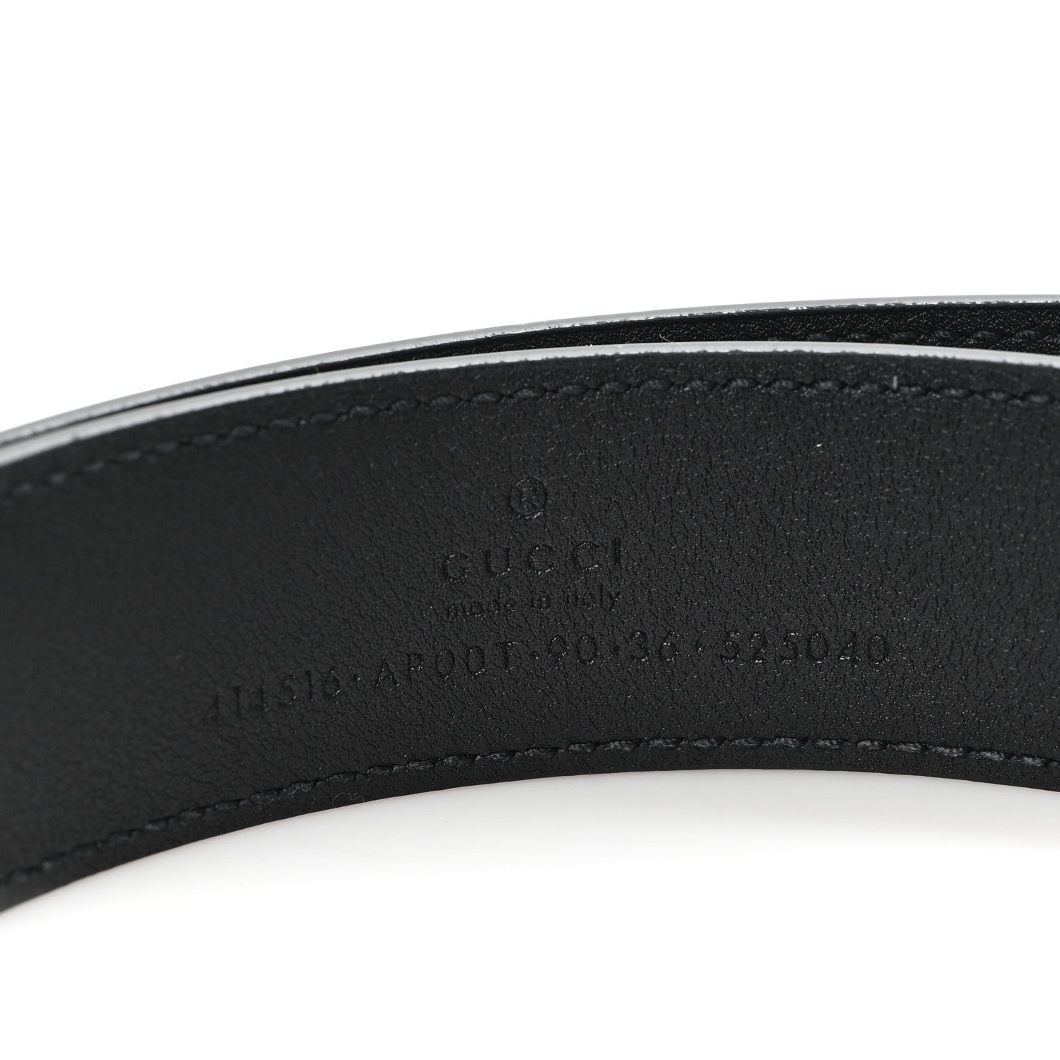 Gucci Calfskin Double G 30mm Belt 90 36 Black