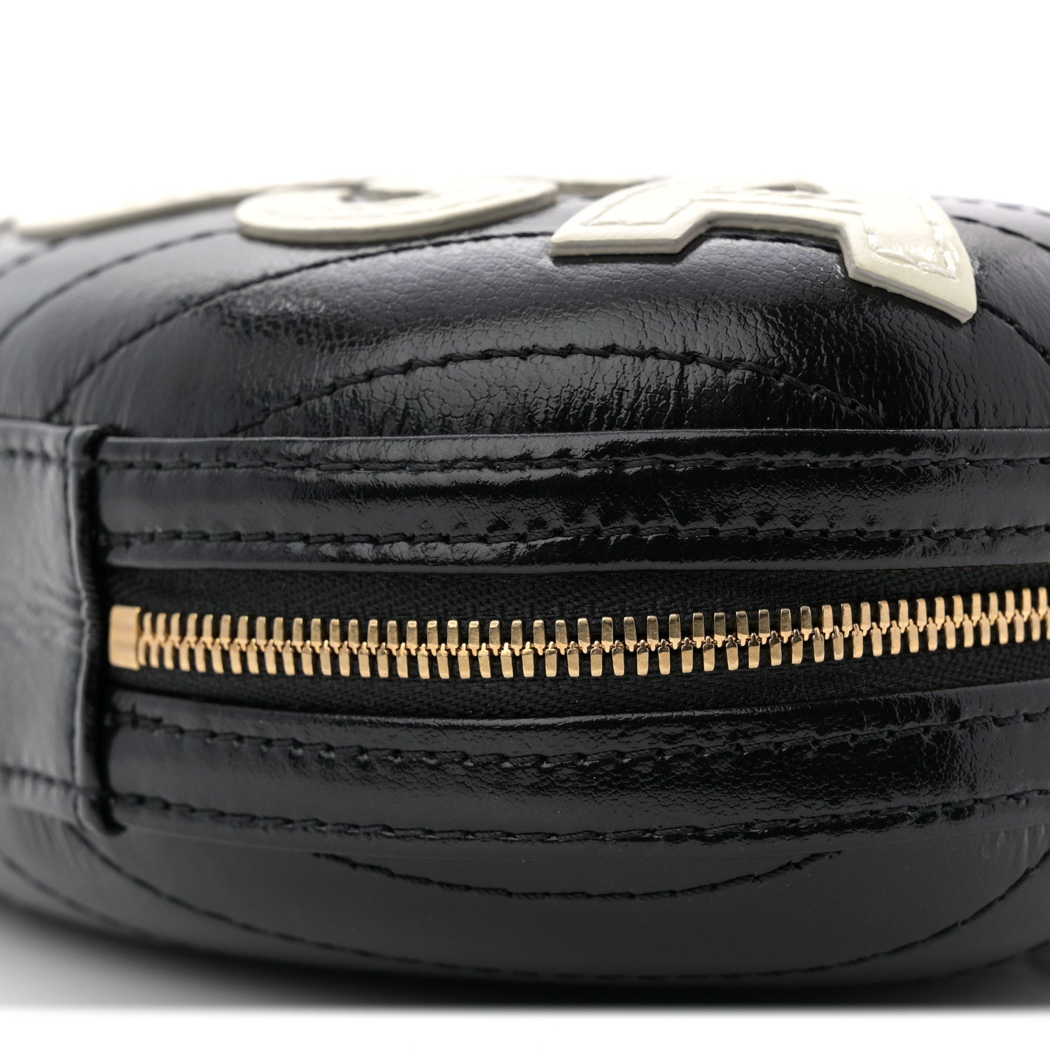 Chanel Lambskin Embroidered Chevron Quilted La Pausa Tassel Clutch Black