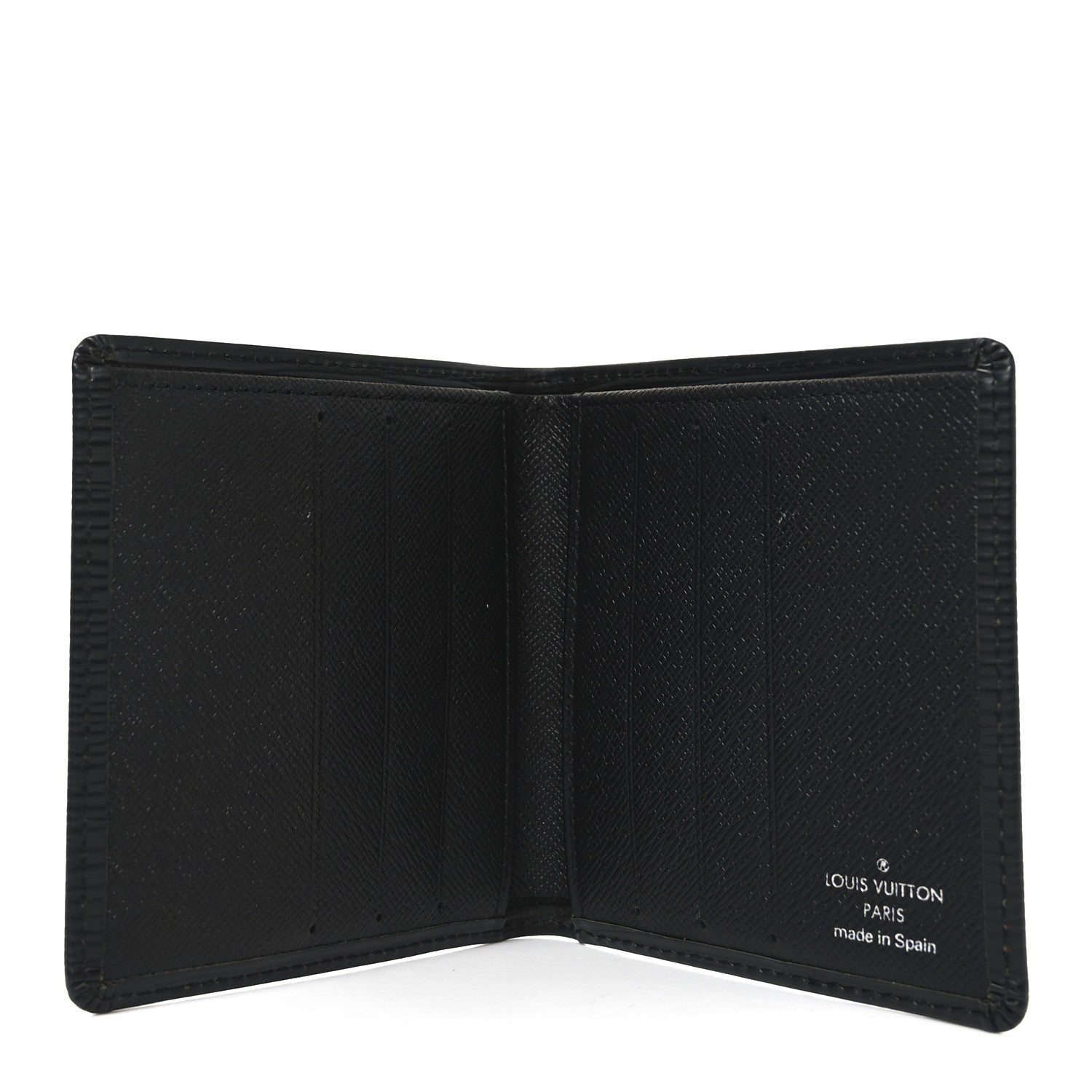 Louis Vuitton Epi 6 Card Billfold Wallet Black