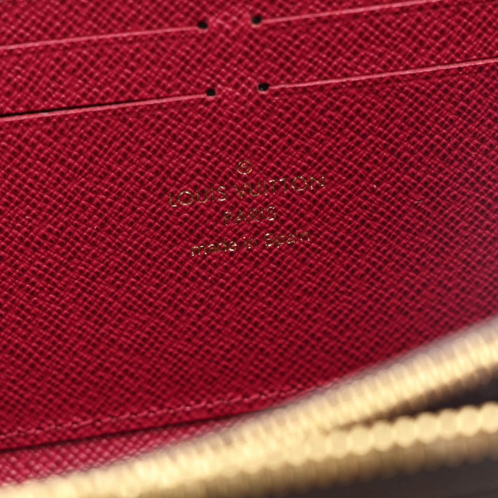 Louis Vuitton Monogram Clemence Wallet Fuchsia