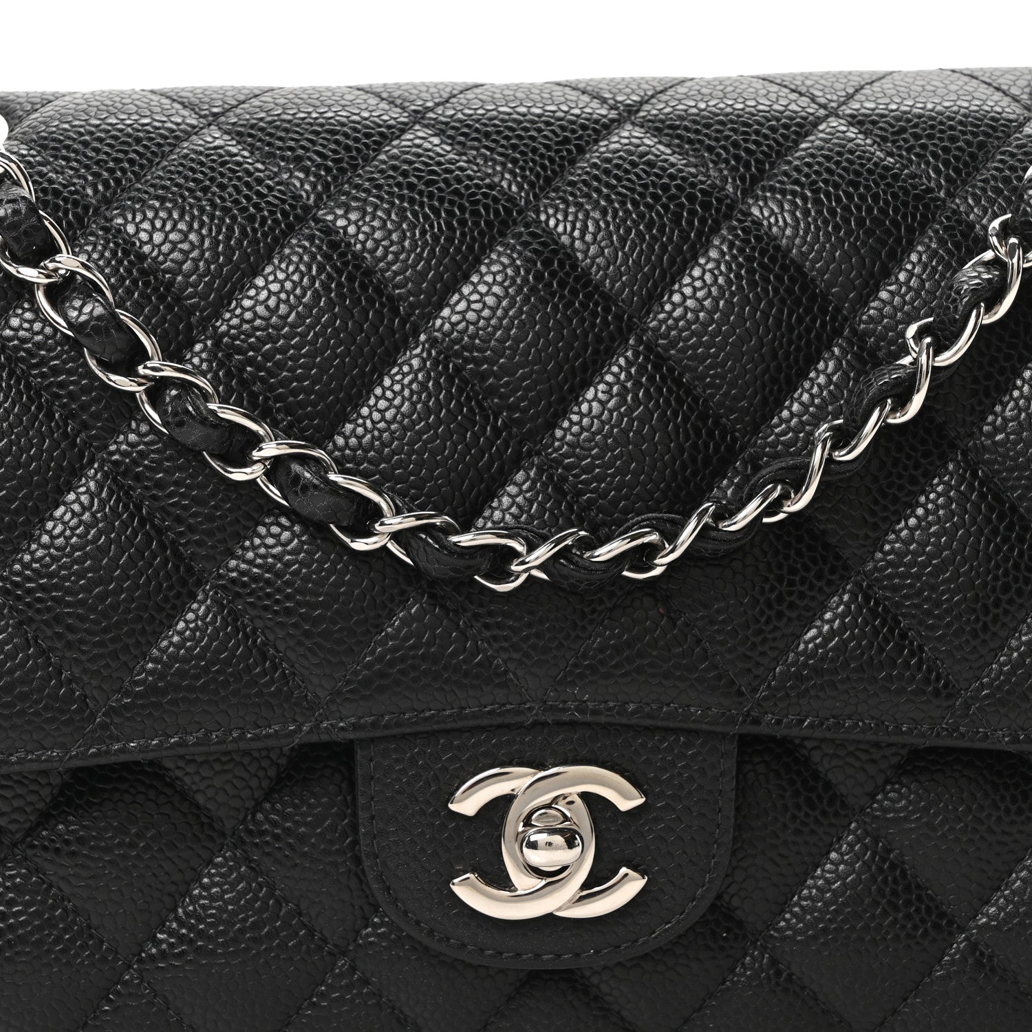 Chanel Caviar Quilted Medium Double Flap Black