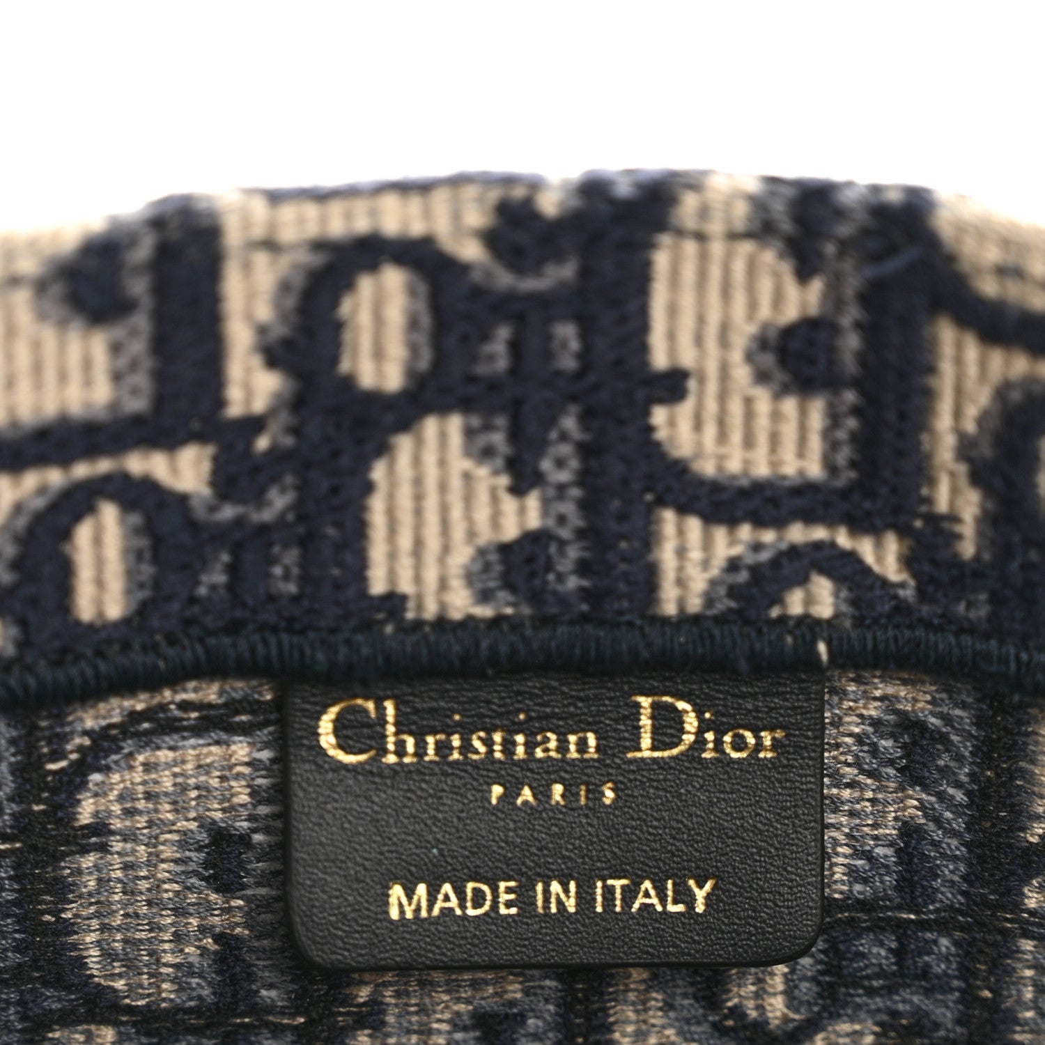Christian Dior Oblique Large Book Tote Blue Multicolor