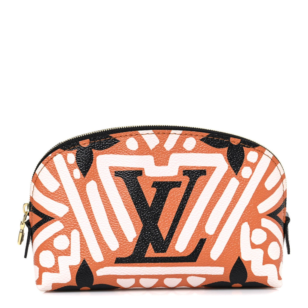 Louis Vuitton Monogram Giant Crafty Cosmetic Pouch Creme Caramel