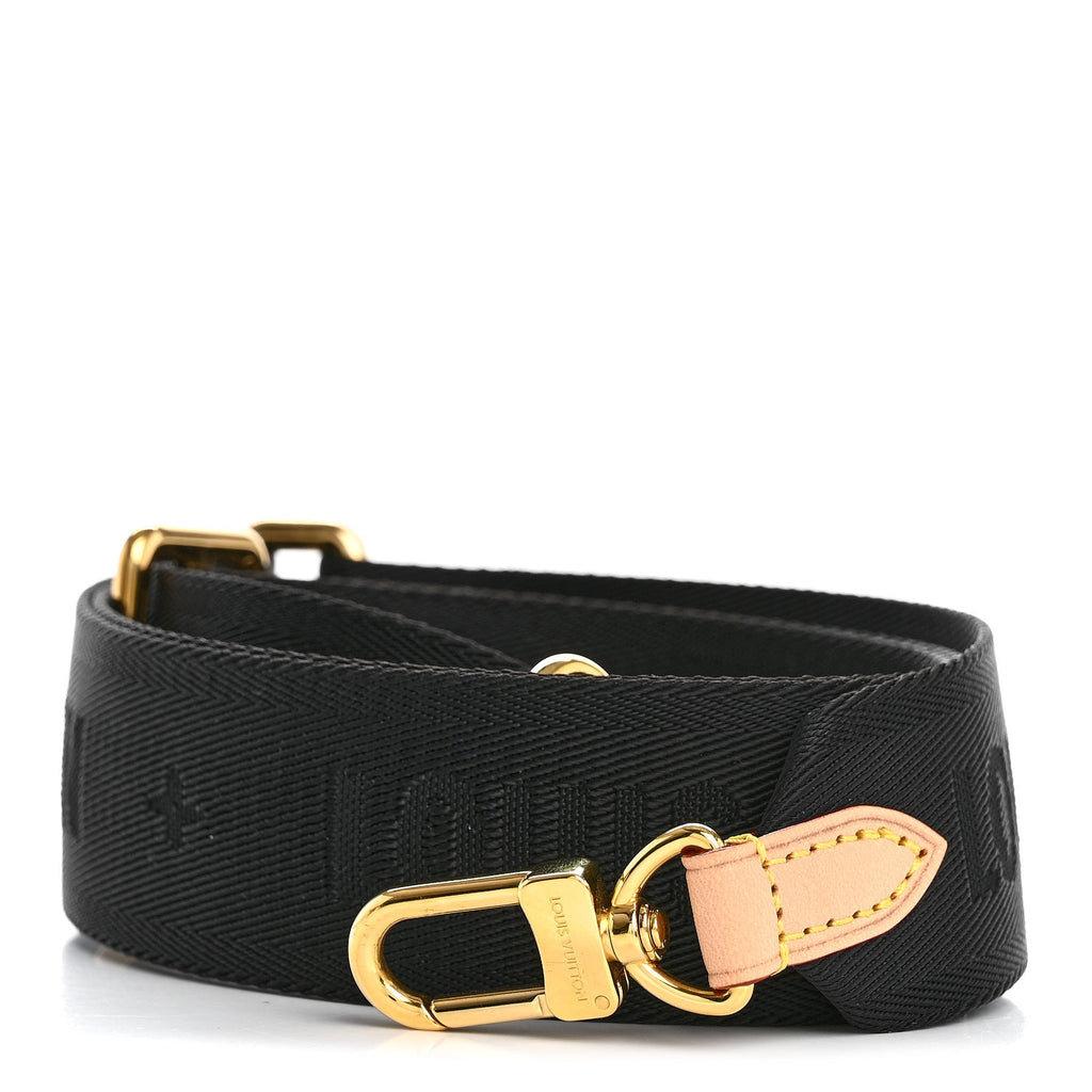 Louis Vuitton Monogram Multi Pochette Accessories Bandouliere Shoulder Strap Black