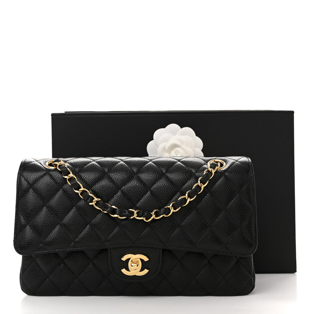 Chanel Caviar Quilted Medium Double Flap Black
