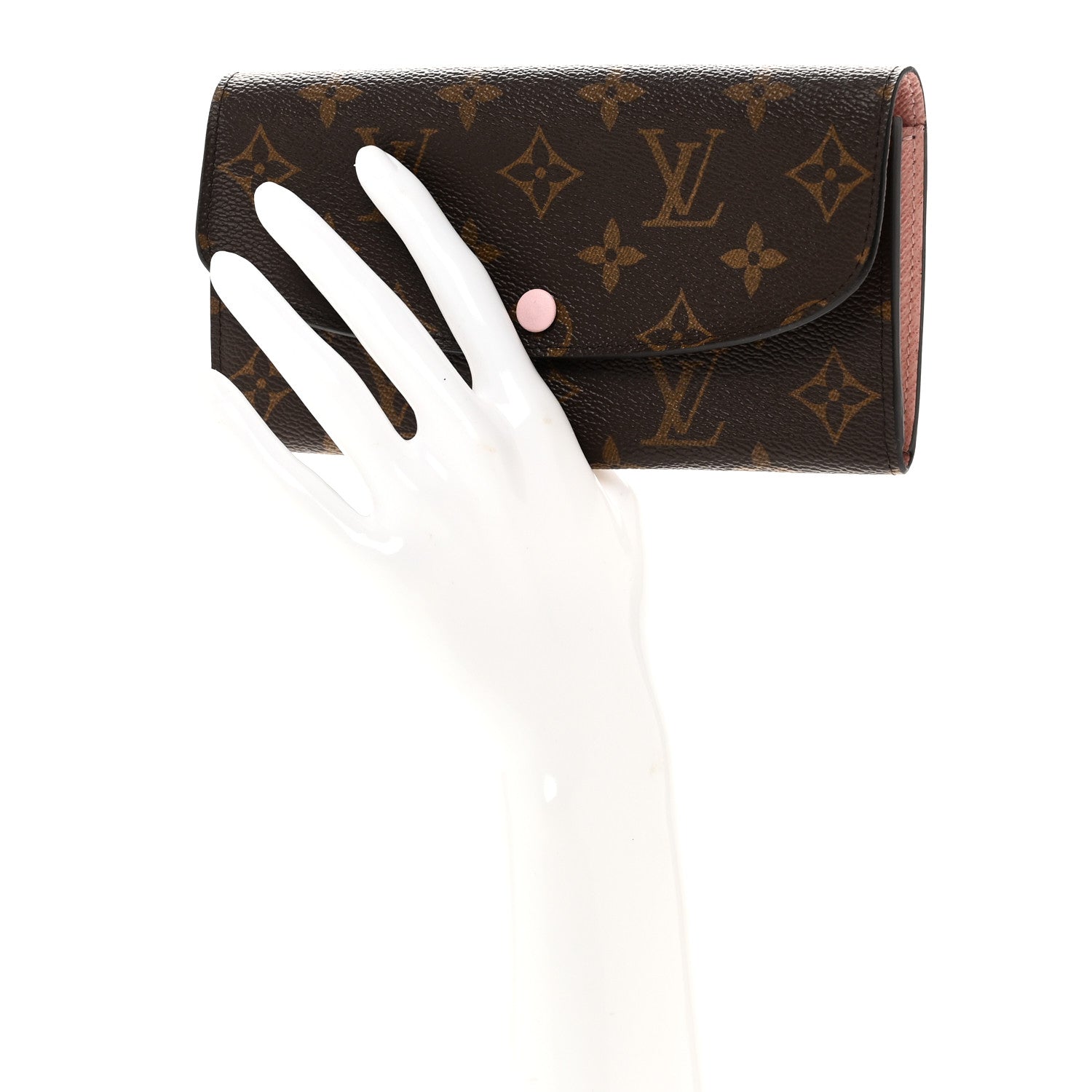 Louis Vuitton Monogram Emilie Wallet Rose Ballerine