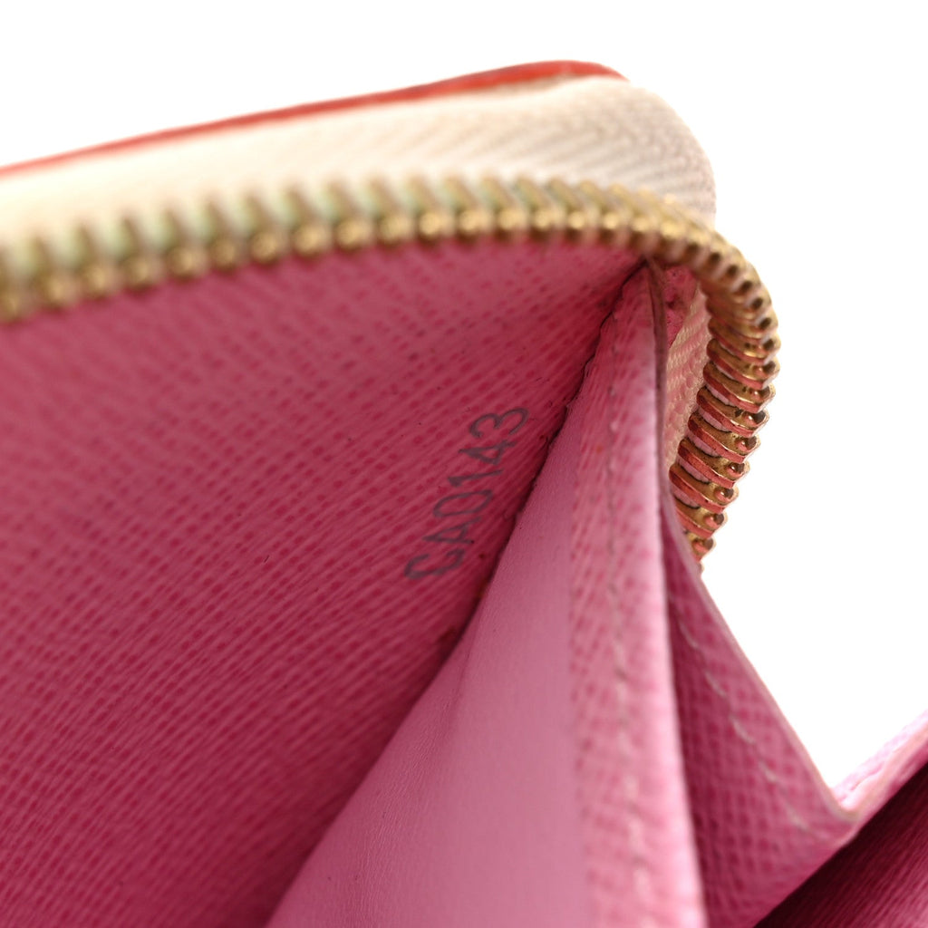 Louis Vuitton Monogram Multicolor Zippy Wallet White Litchi