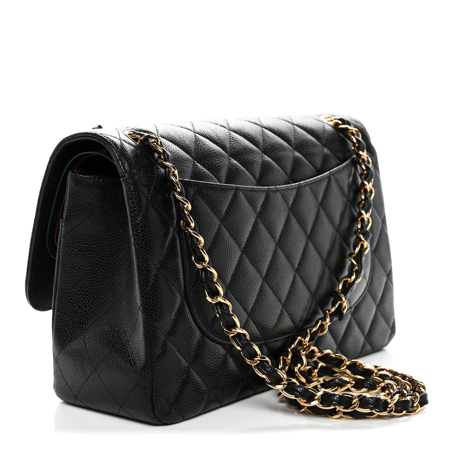 Chanel Caviar Quilted Jumbo Double Flap Black