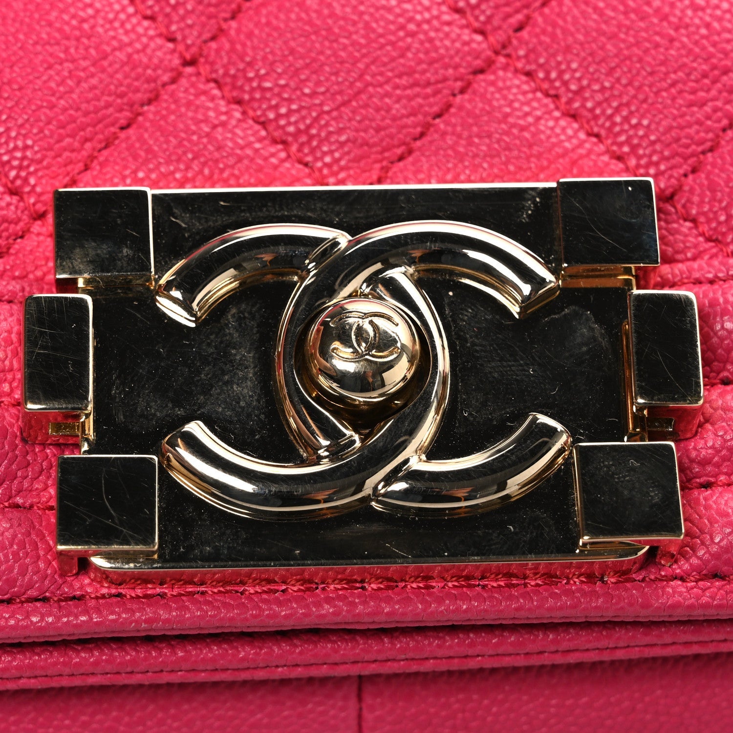 Chanel Caviar Quilted Medium Boy Flap Pink