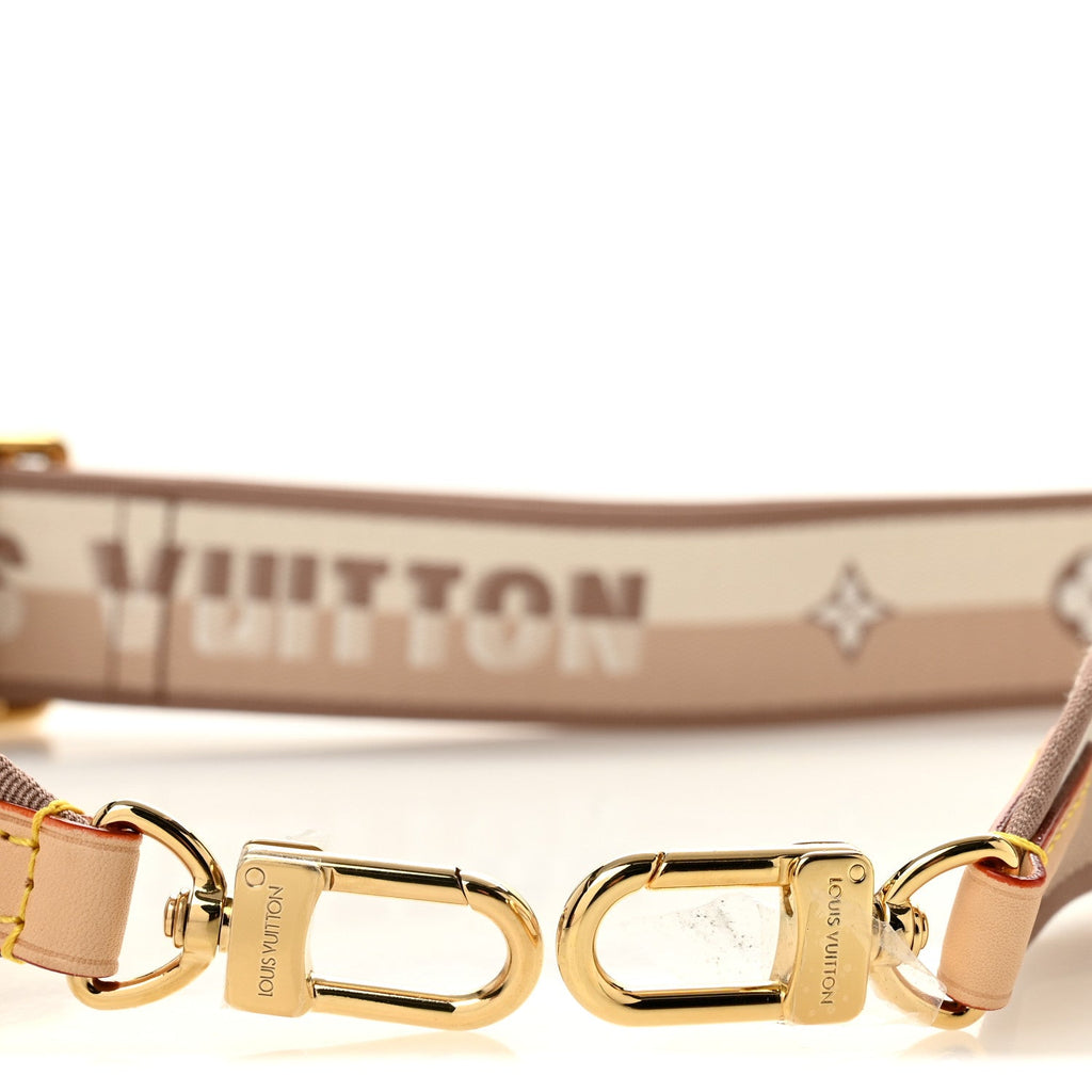 Louis Vuitton Jacquard Speedy Bandouliere 20 Shoulder Strap Beige