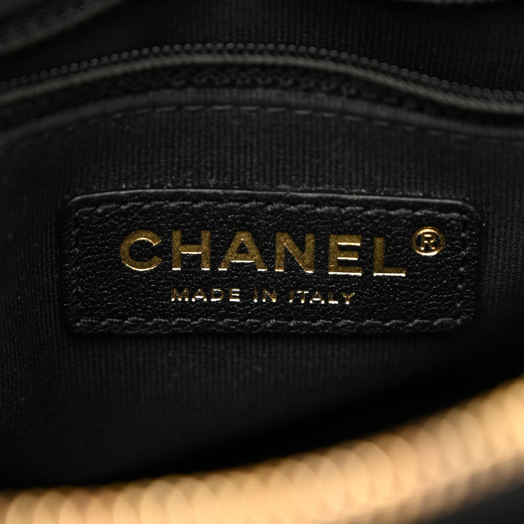 Chanel Velvet Quilted Shiny Coco Clutch With Chain Black
