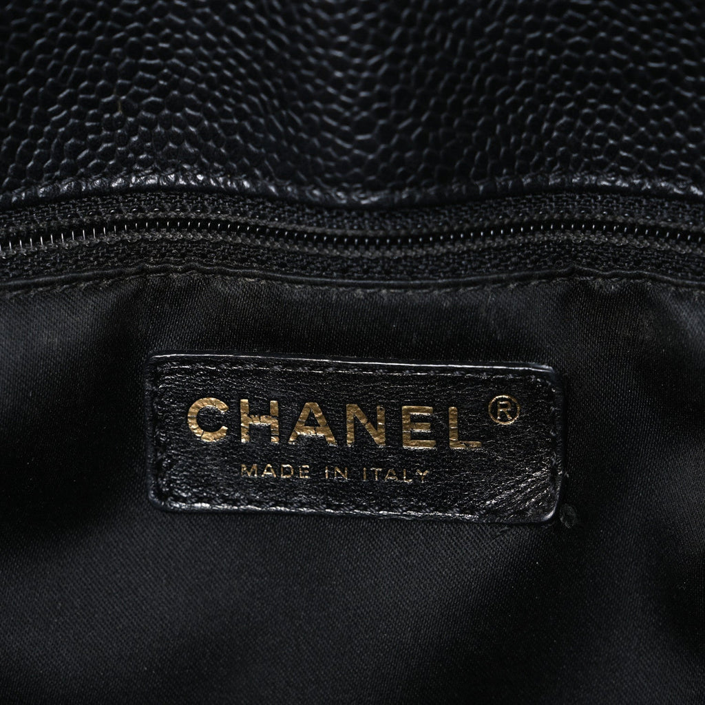 Chanel Caviar Quilted Grand Shopping Tote GST Black