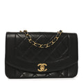 Chanel Lambskin Quilted Small Single Flap Black