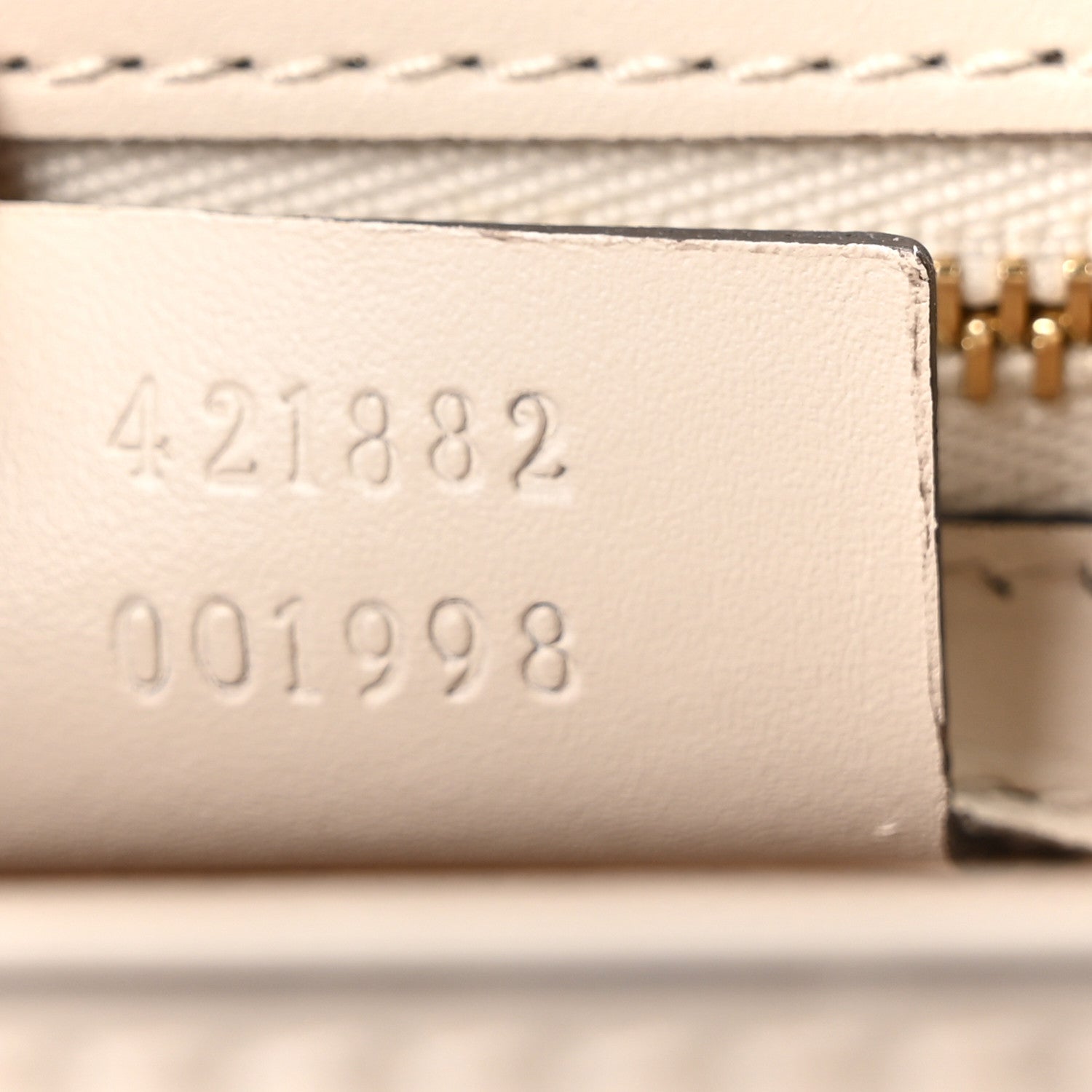 Gucci Calfskin Small Sylvie Shoulder Bag Off White