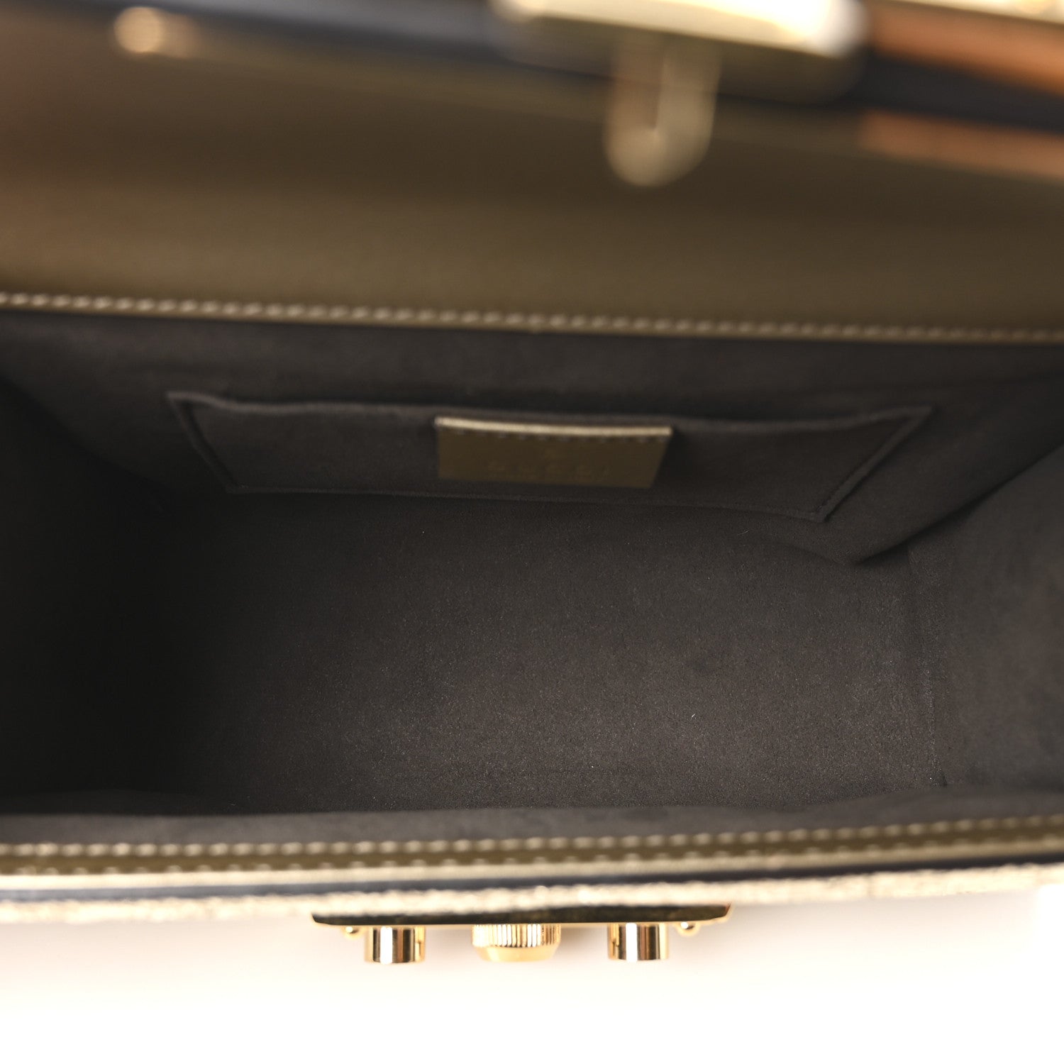Gucci Galassia Small Padlock Shoulder Bag Platino