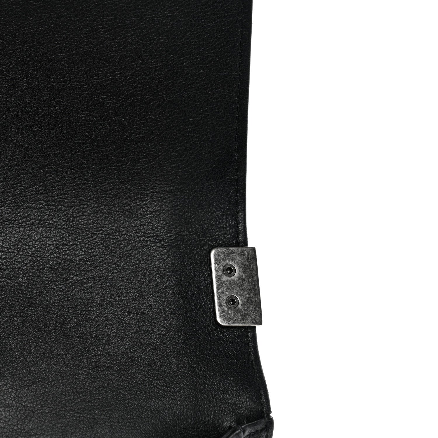 Chanel Lambskin Chevron Quilted Medium Boy Flap Black