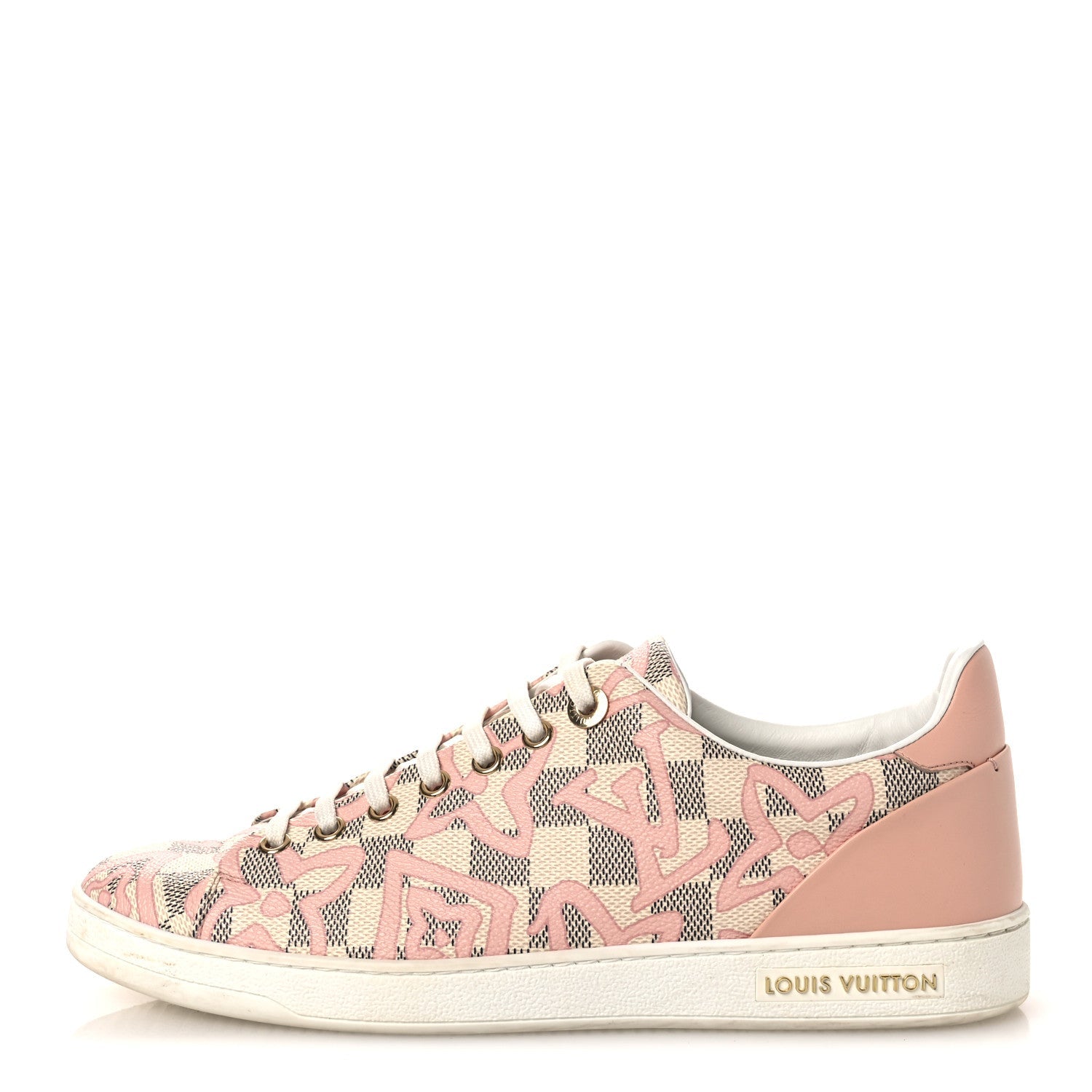 Louis Vuitton Damier Azur Tahitienne Bora Bora Sneakers 40 Rose Ballerine