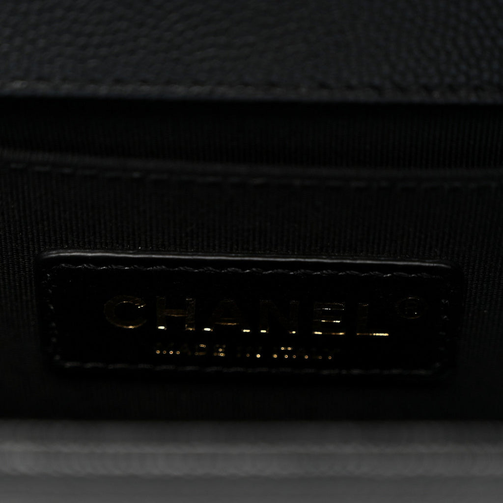 Chanel Caviar Quilted Small Boy Flap Black