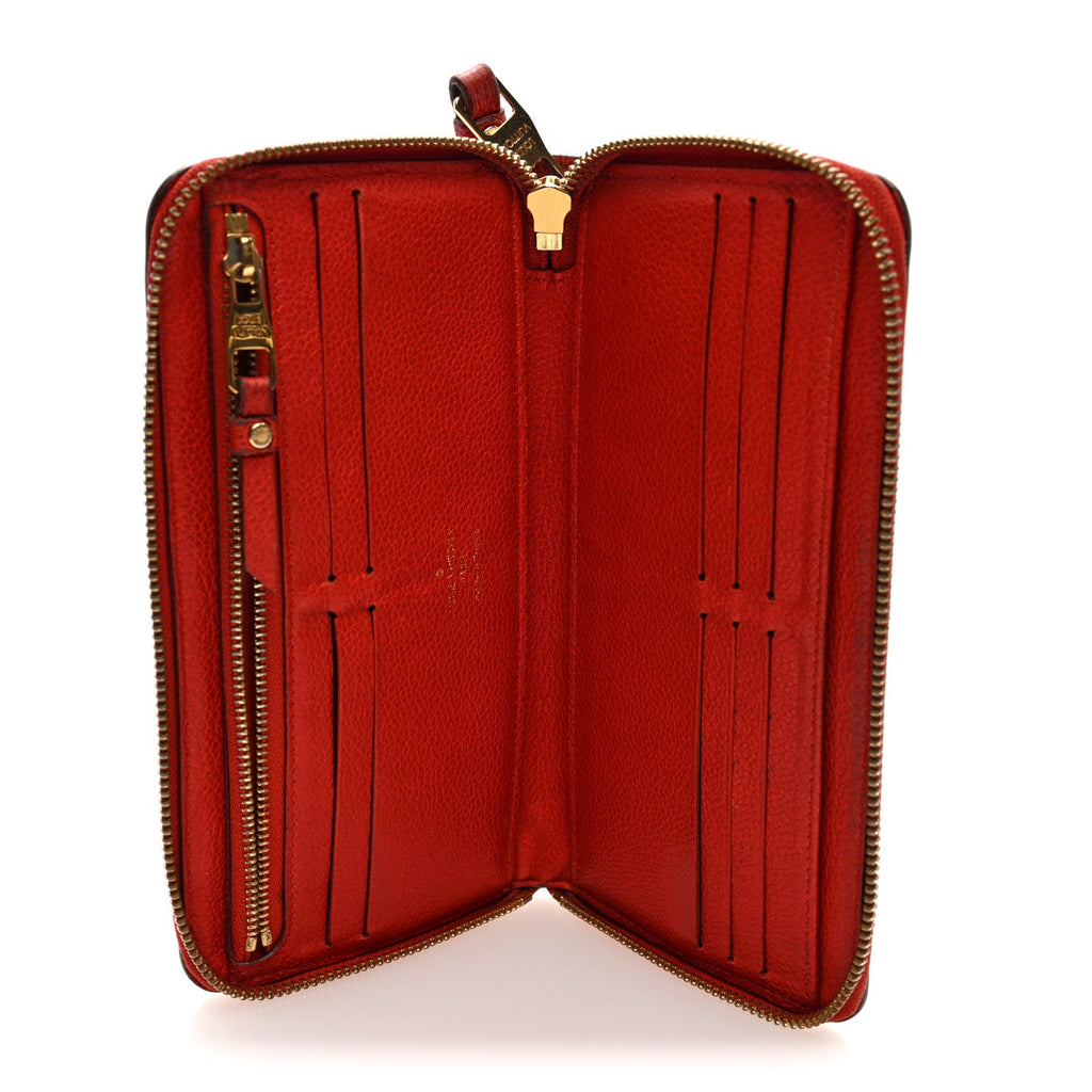 Louis Vuitton Empreinte Zippy Wallet Cherry
