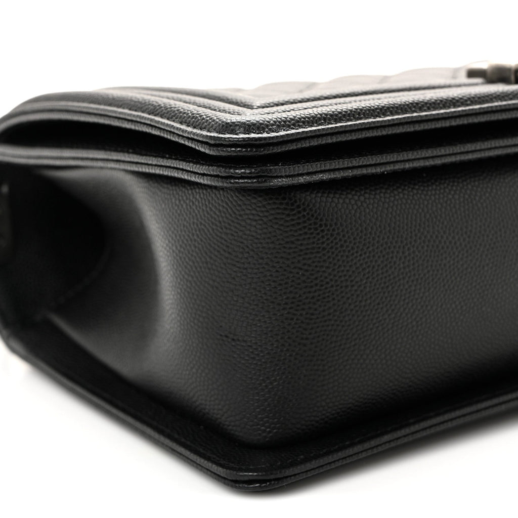 Chanel Caviar Quilted Medium Boy Flap Black