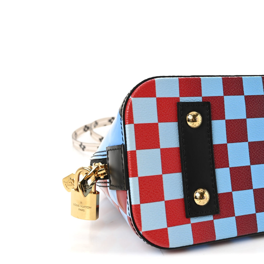 Louis Vuitton Epi Damier Race Alma BB Blue Vert