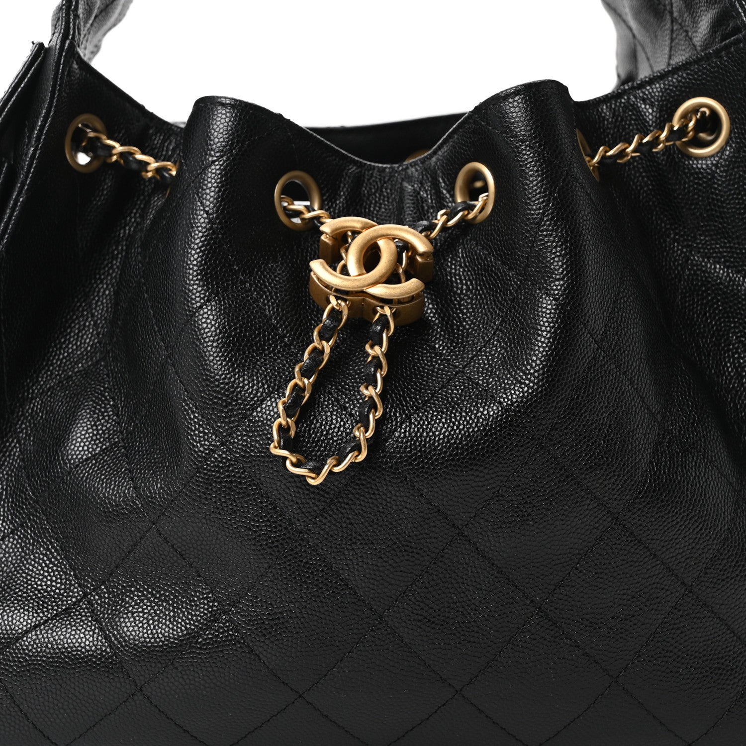 Chanel Caviar Quilted Small Chanel 25 Handbag Black