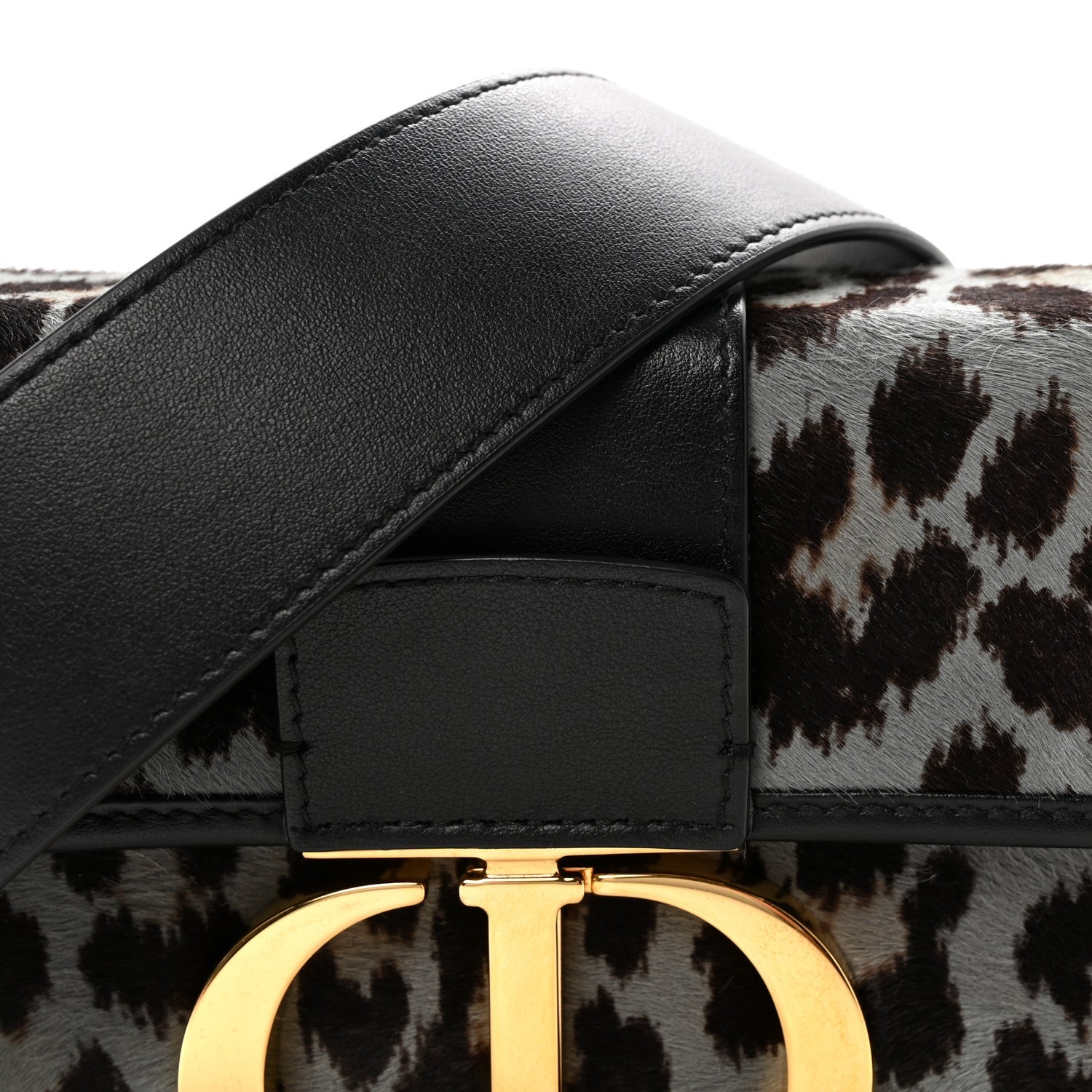 Christian Dior Pony Hair 30 Montaigne Box Bag Blue