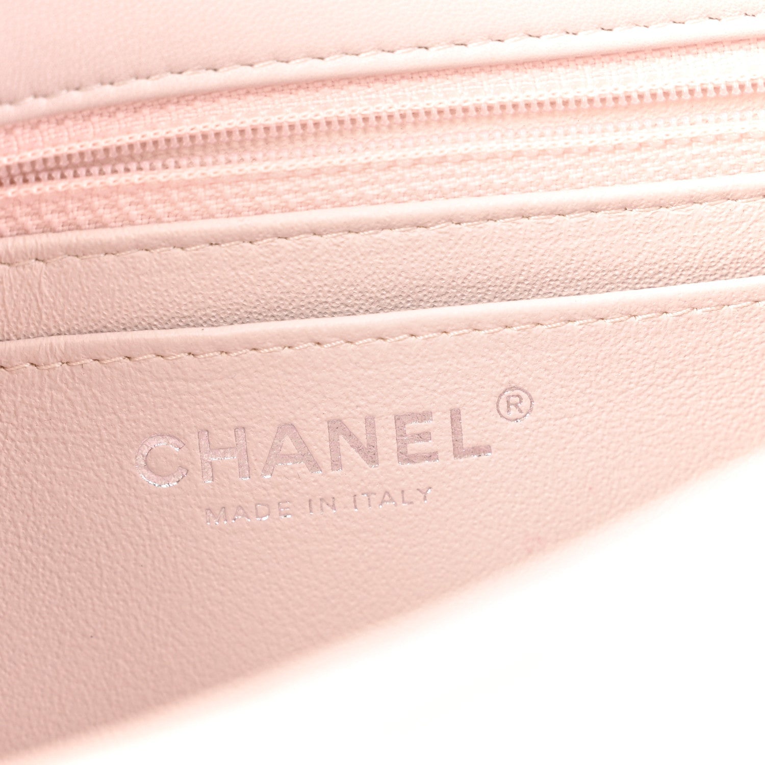 Chanel Lambskin Quilted Mini Rectangular Flap Light Purple