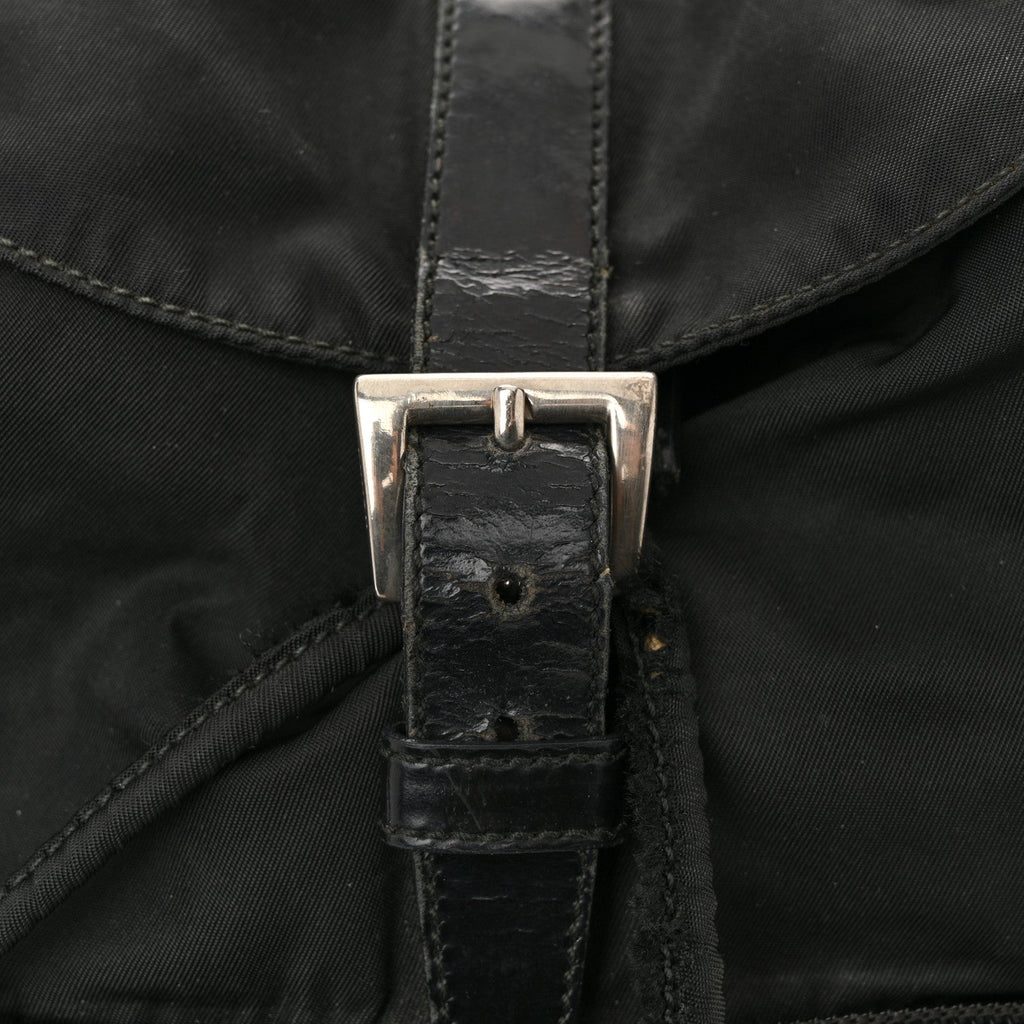 Prada Nylon Vela Mini Cinch Backpack Black