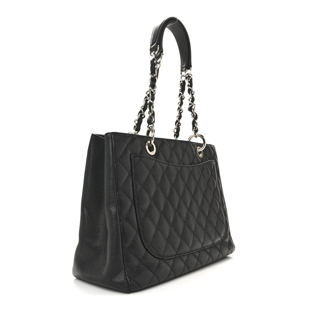 Chanel Caviar Quilted Grand Shopping Tote GST Black