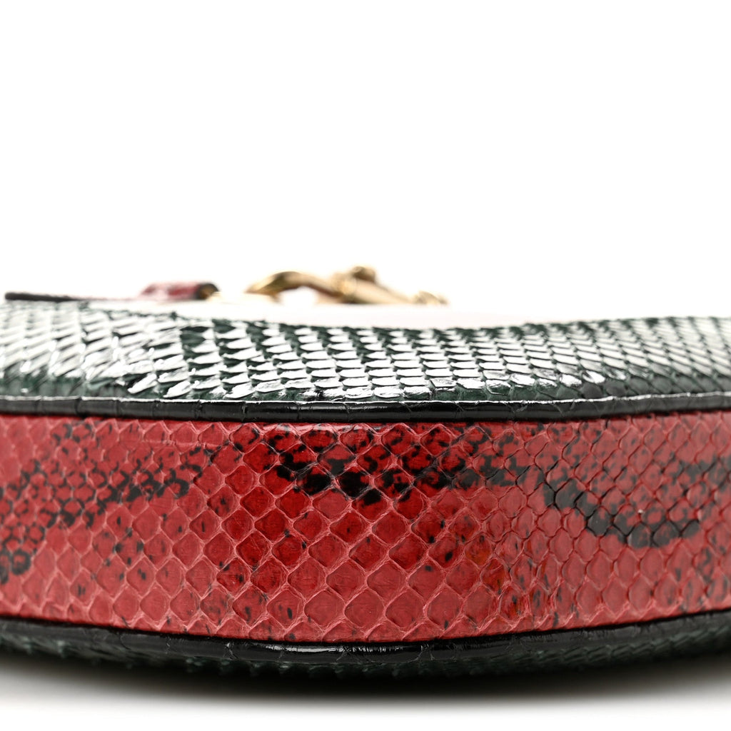 Gucci Snakeskin Web Small Jackie 1961 Hobo Green