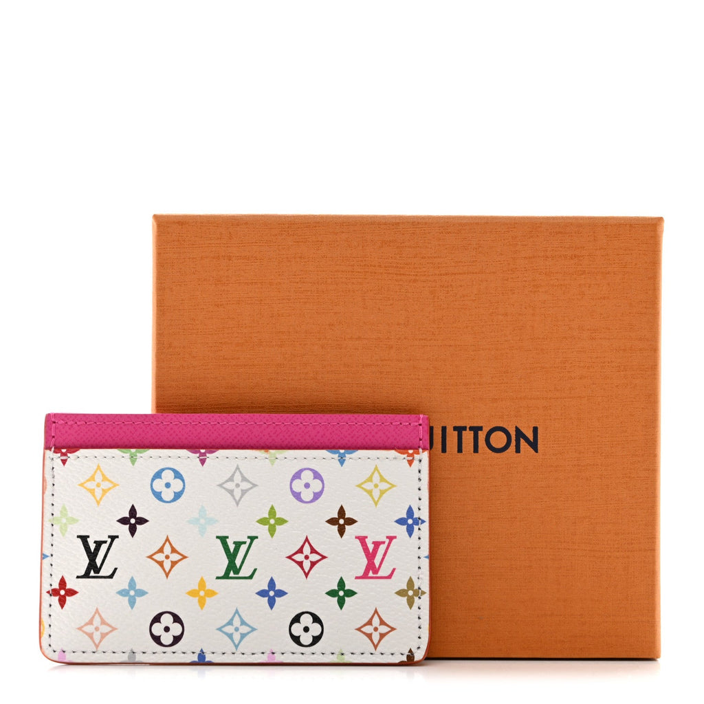 Louis Vuitton LV X TM Monogram Multicolor Card Holder Kawaii Pink