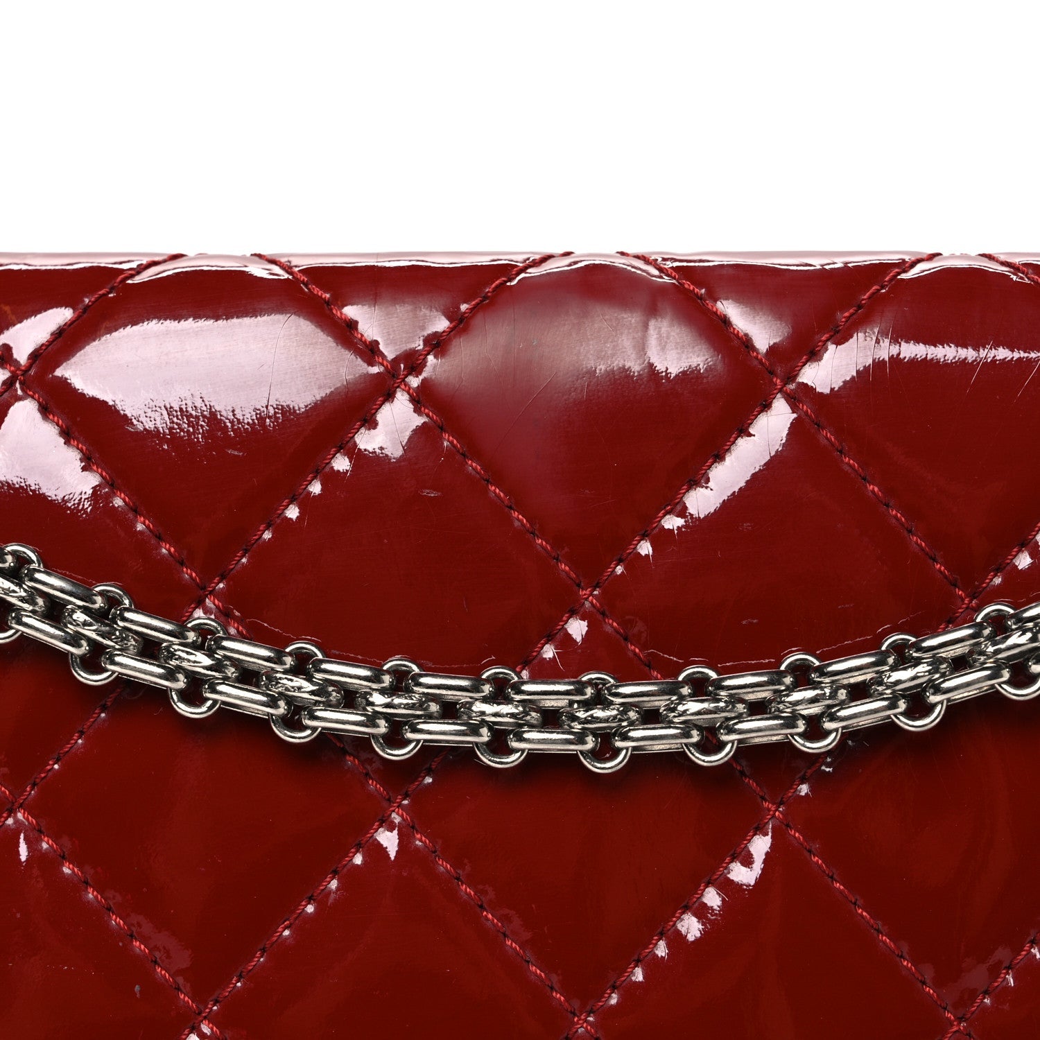 Chanel Patent Quilted 2.55 Reissue 226 Flap Red