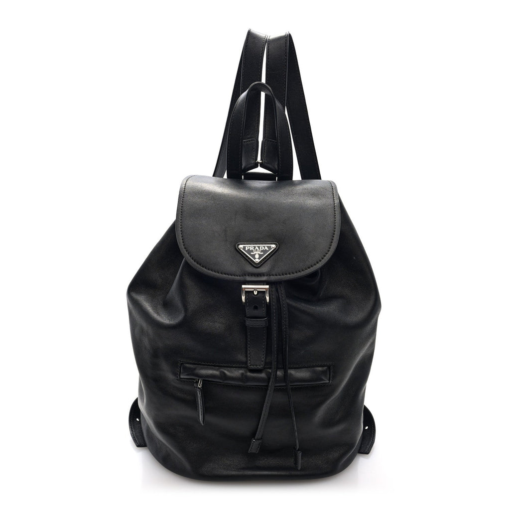 Prada Calfskin Backpack Black