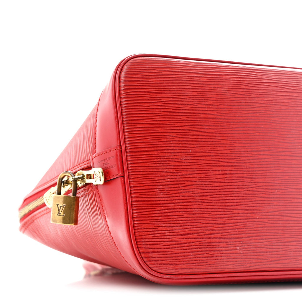Louis Vuitton Epi Alma PM Castillan Red