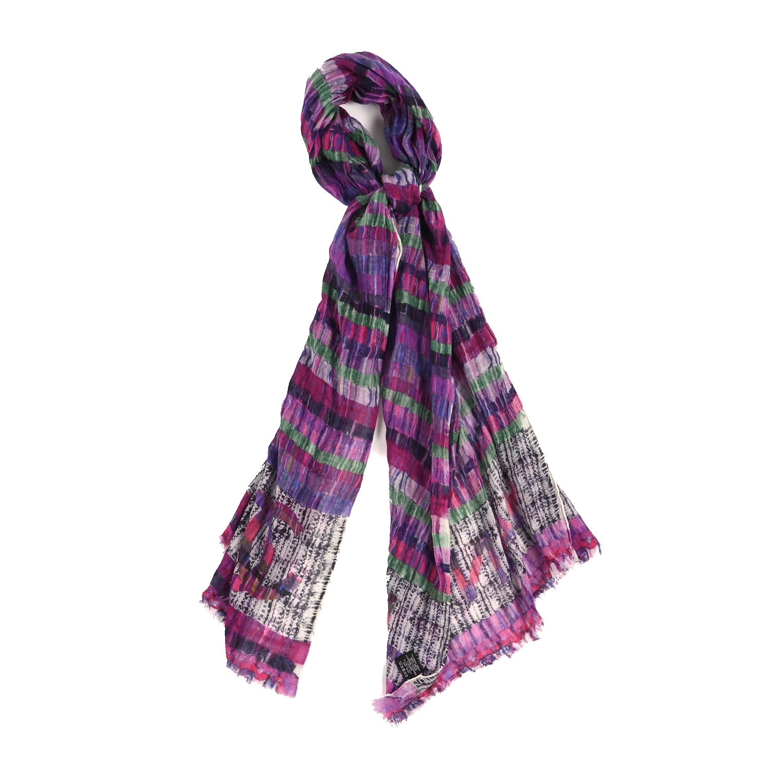 Cashmere Silk CC Scarf Shawl Multicolor