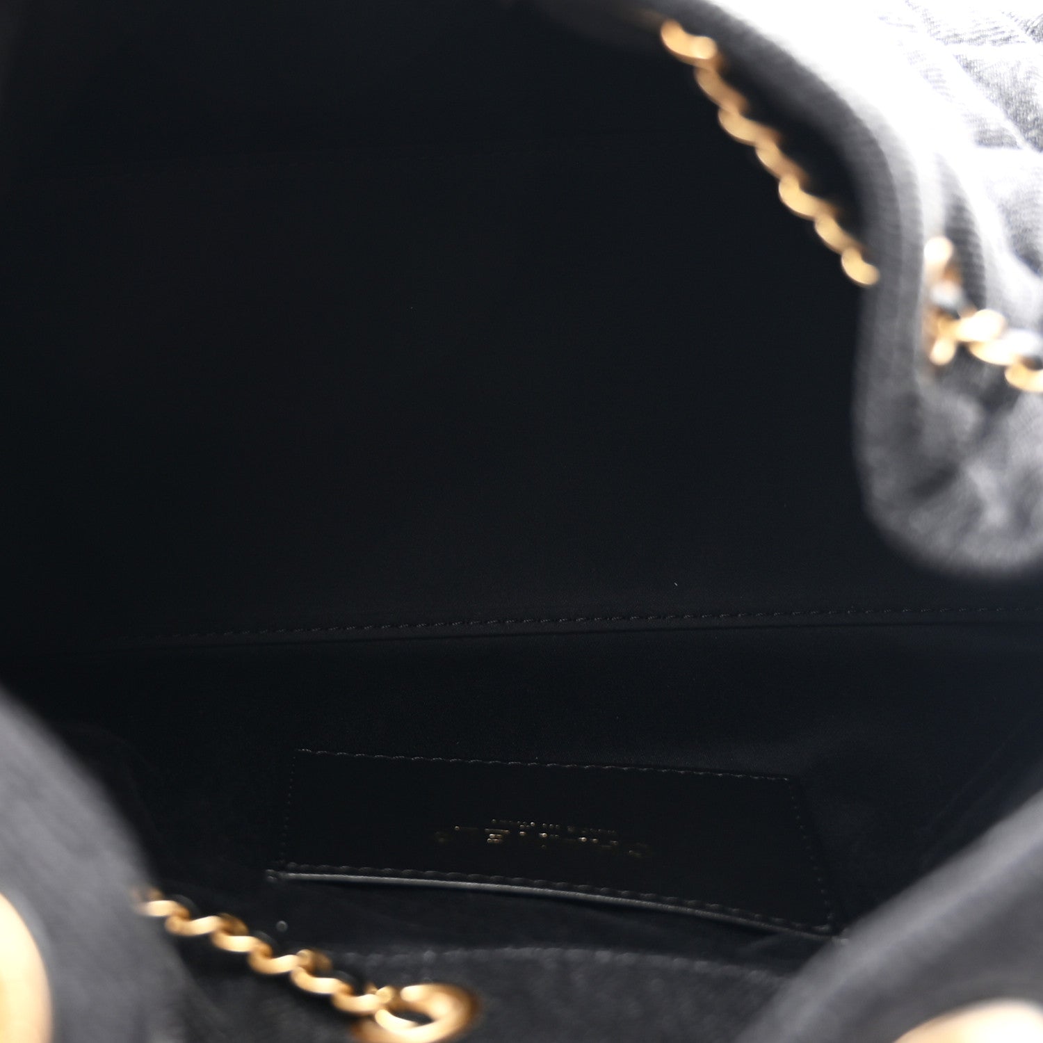 Chanel Washed Denim Quilted Small Chanel 25 Handbag Black