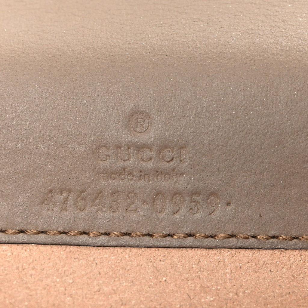 Gucci GG Supreme Monogram Super Mini Dionysus Shoulder Bag Taupe