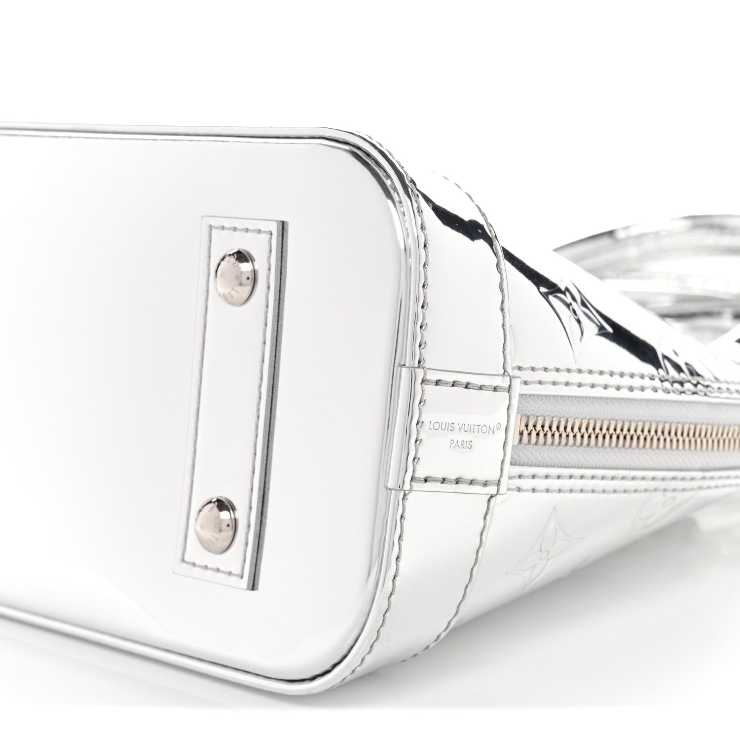 Louis Vuitton Monogram Miroir Alma BB Silver