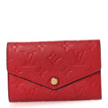 Louis Vuitton Empreinte Compact Curieuse Wallet Cherry