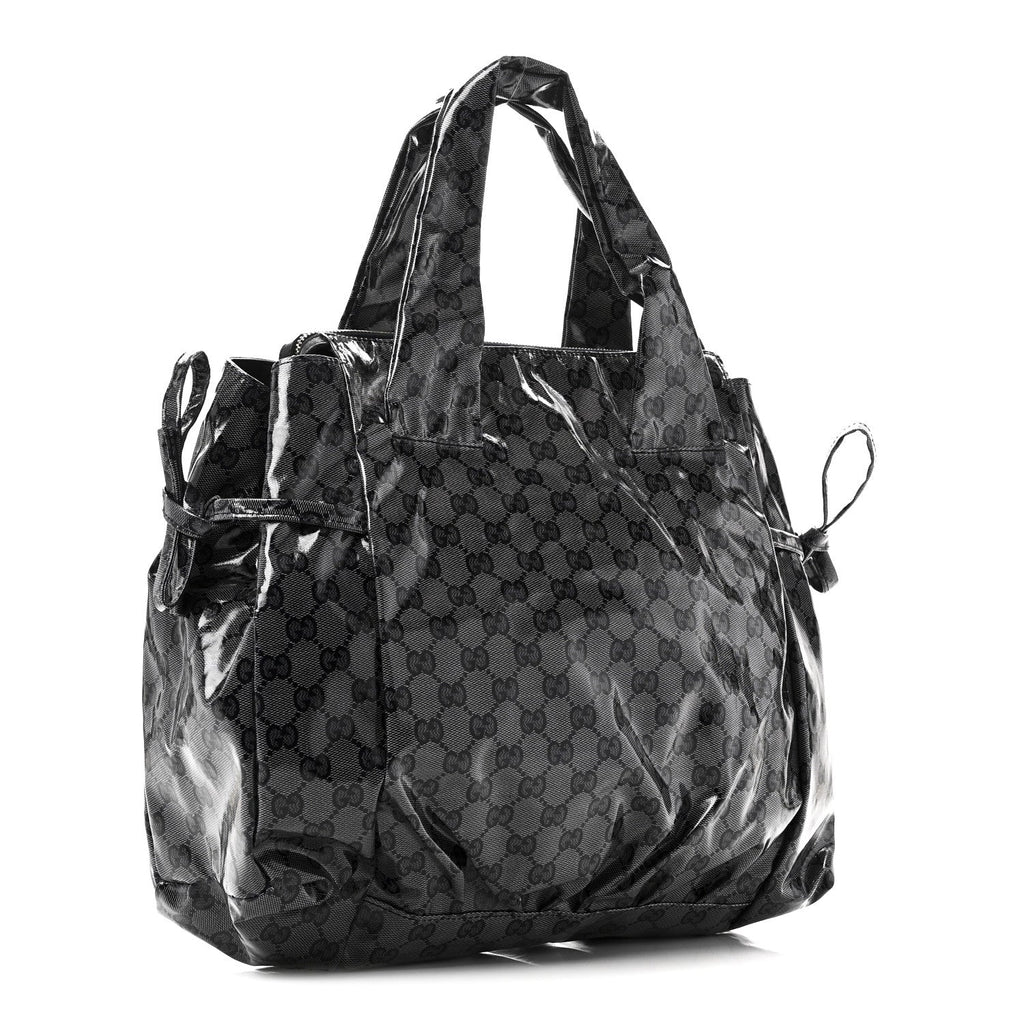 Gucci Crystal Monogram Hysteria Tote Navy Blue