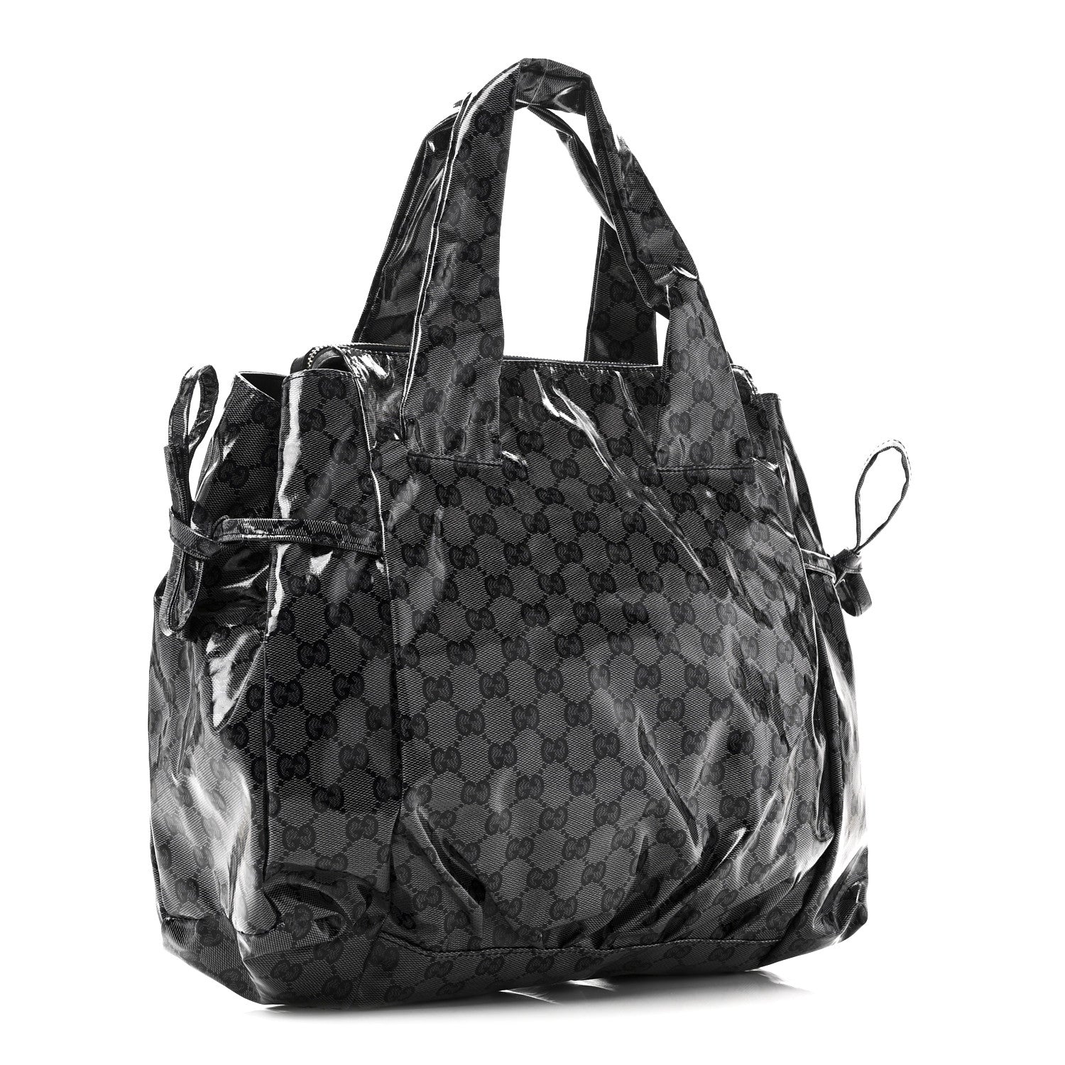 Gucci Crystal Monogram Hysteria Tote Navy Blue