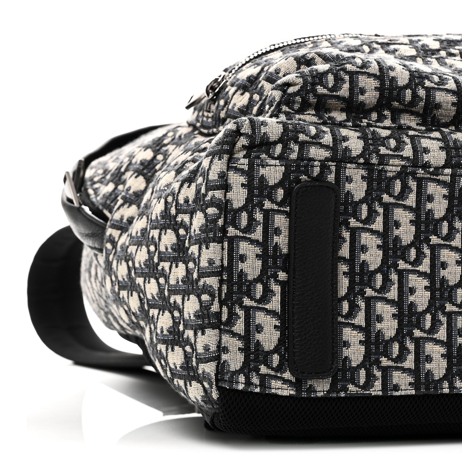 Christian Dior Oblique Calfskin Rider Backpack Beige Black