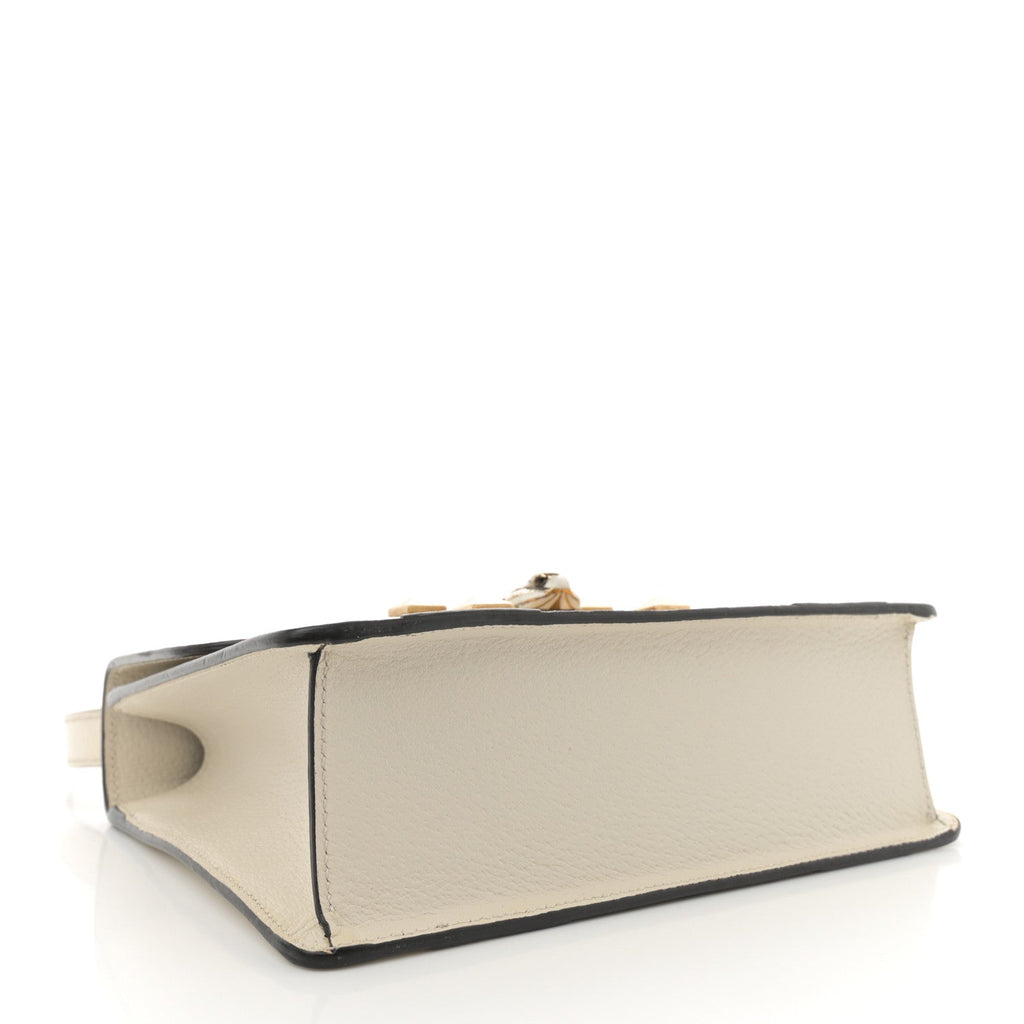 Gucci Nappa Elaphe GG Supreme Monogram Medium Osiride Shoulder Bag Mystic White Roccia Beige Ebony