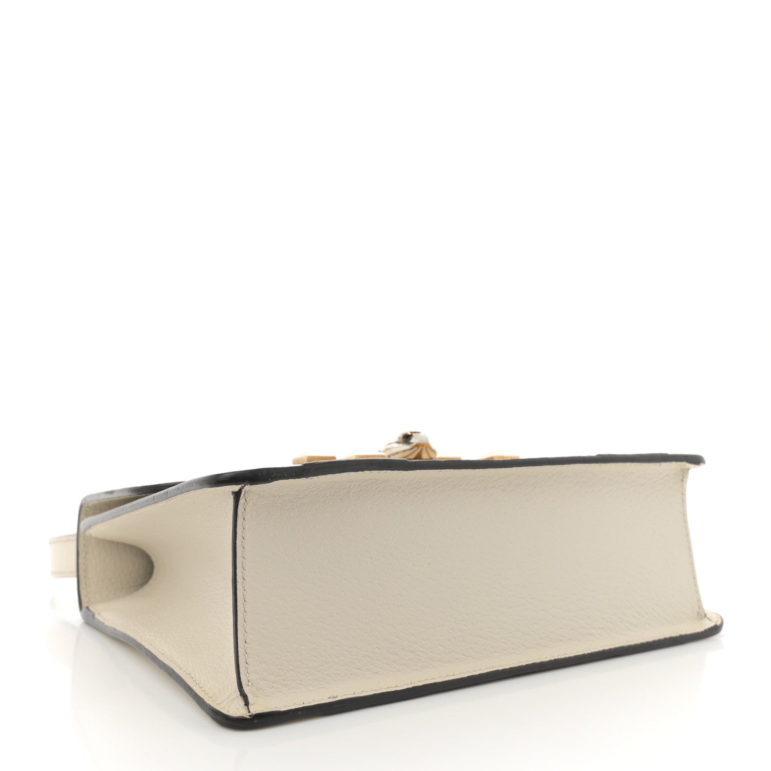 Gucci Nappa Elaphe GG Supreme Monogram Medium Osiride Shoulder Bag Mystic White Roccia Beige Ebony